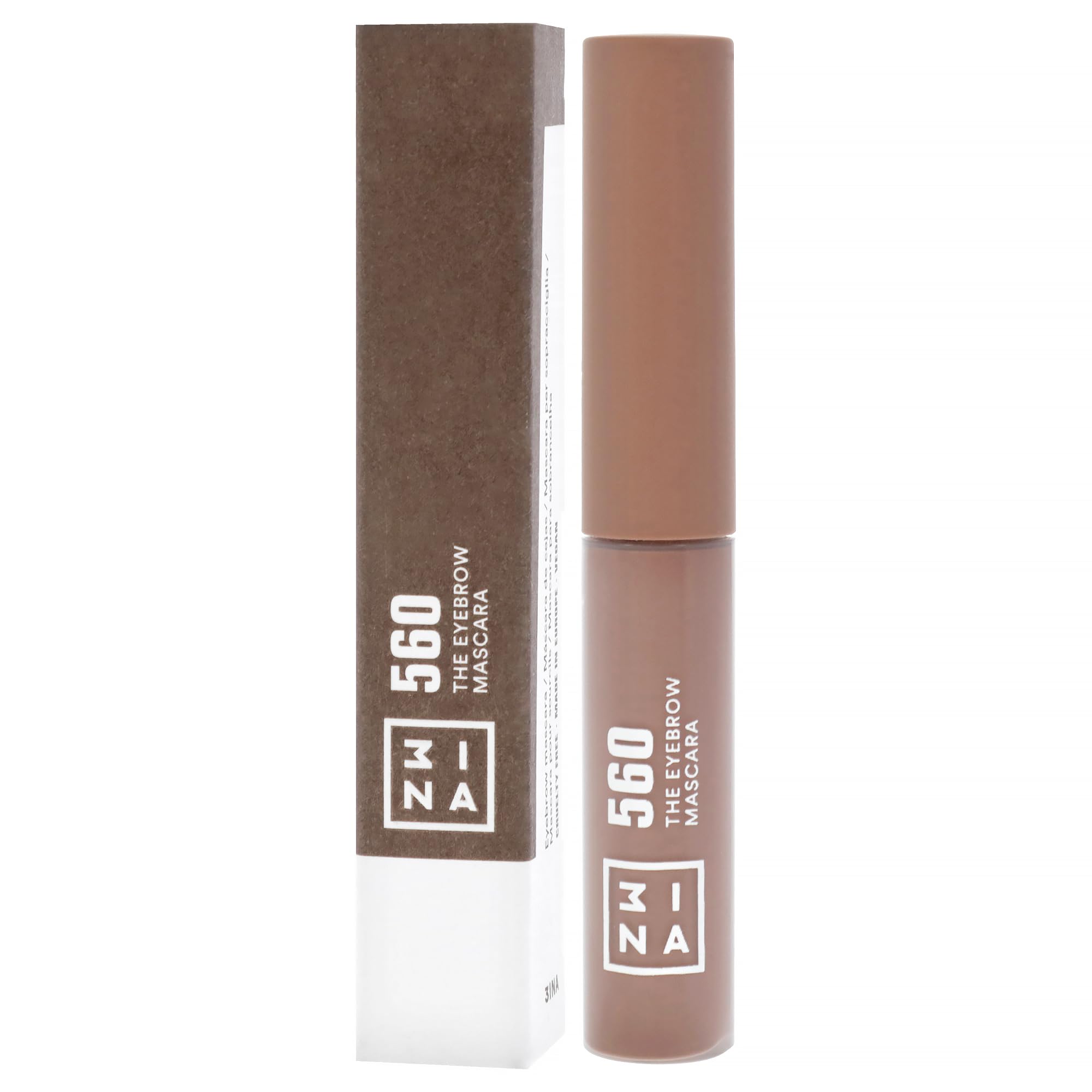 3INA MAKEUP - Vegan - Cruelty Free - The Eyebrow Mascara 560 - Dark blond - Voluminizing - Fixes & Controls Brows -Non Sticky Gel Formula - Dense & Fuller Brows - Multiplier Effect - Good Adhesion - Image 4