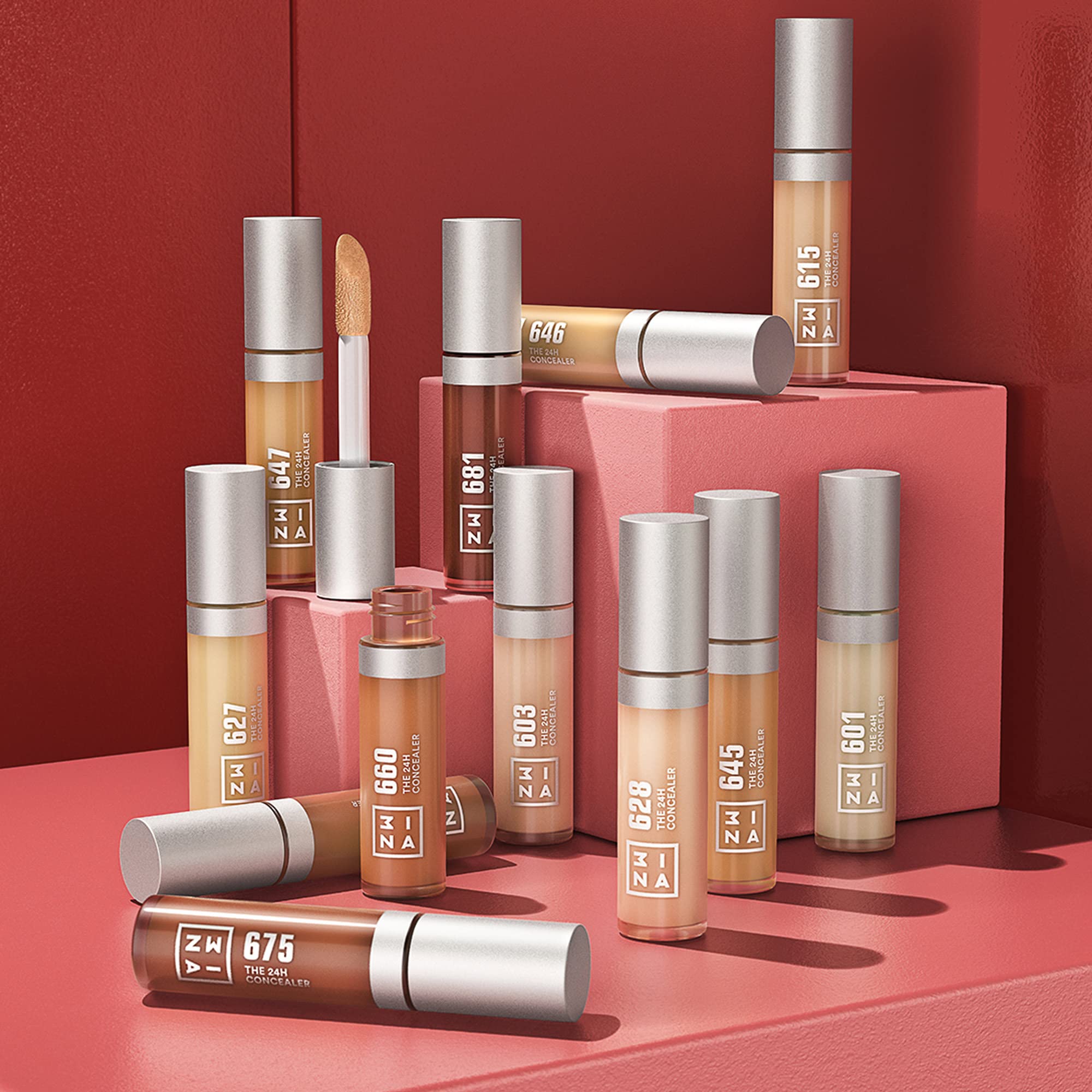 3INA The 24H Concealer – Long-Wear, Buildable and Crease-Resistant Under Eye Concealer – Poreless and Medium to Full Coverage Make Up – 675 – 0.15 oz - Image 4