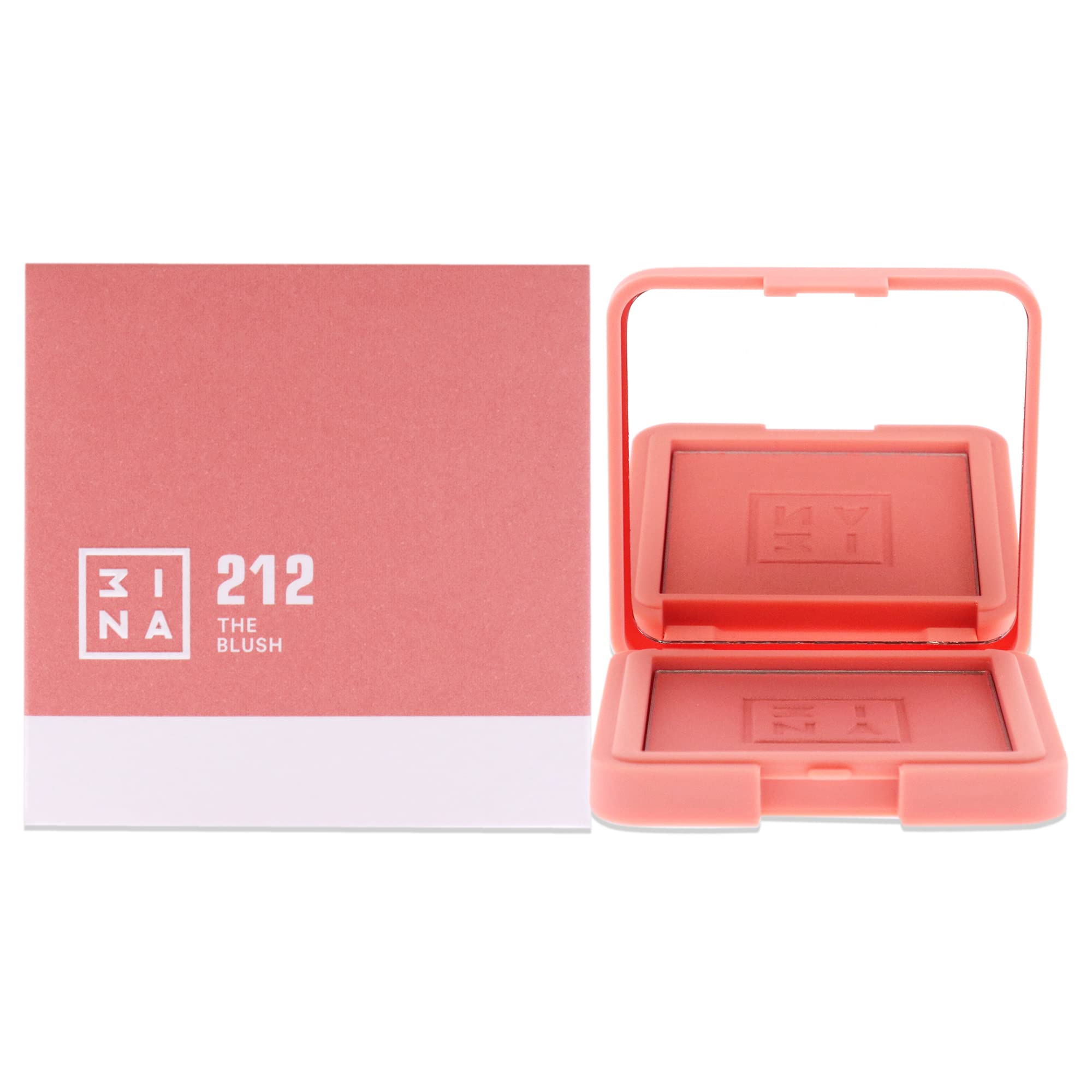 3INA The Blush - Natural Light Mineral Powder Blush for Cheeks - Pigmented and Long-Lasting Formula - Easy to Blend, Luminous Finish - 212-0.26 oz