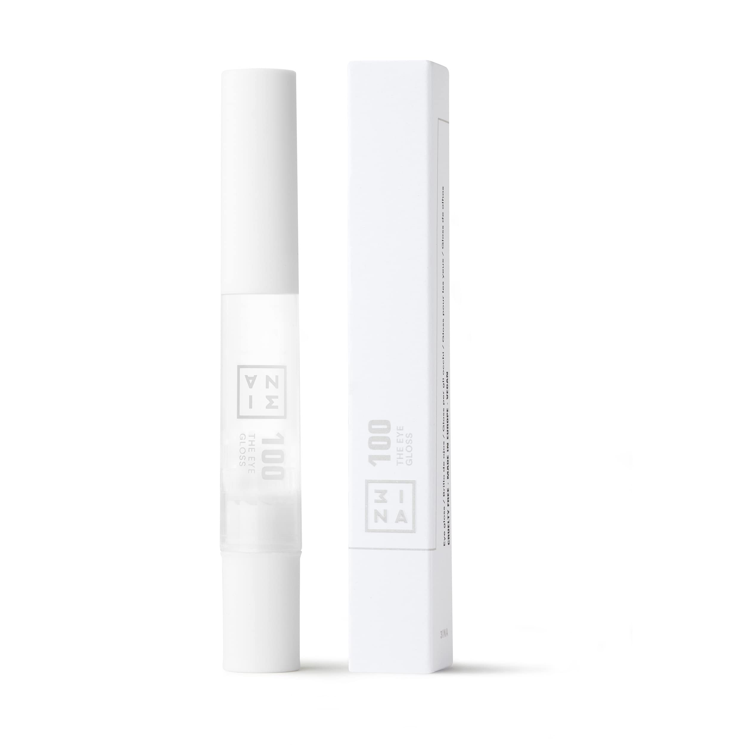3INA The Eye Gloss – Transparent Eye Shadow Gloss Topper – Non-Sticky Shine for Eyeshadow Palette Looks – Swipe-On Applicator – Transparent – 0.1 oz - Image 3